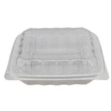 8" x 8" x 2.7" PP Hinged Container EP81 - 150/Case GP098