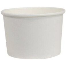 8 oz White Paper Bowl, Hot/Cold - 500/Case GP121