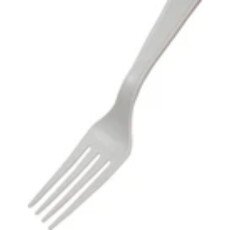 7" White Compostable PLA Fork - 1000/Case GP050