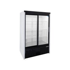 47.5" Two Door Sliding Glass Reach-In Refrigerator Cooler Upright HABCO SE40eHC