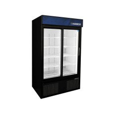 47.5" Two Door Sliding Glass Merchandiser Refrigerator Cooler Upright HABCO ESM42HC