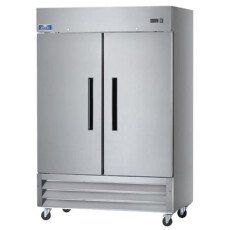 New Clearance 49 CuFt 2 Door Solid SS Reach-In Refrigerator Cooler Arctic Air AR49