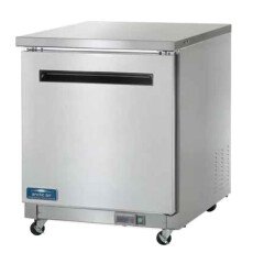New 27 CuFt 1 Door Solid SS Undercounter Refrigerator Cooler Arctic Air AUC27R