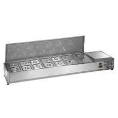 63" 14 Pan Countertop Prep Table Cooler Arctic Air ACP63