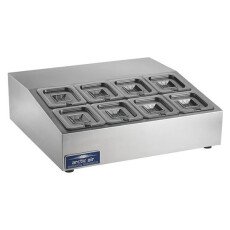 28" 8 Pan Compact Countertop Prep Table Cooler Arctic Air ACP8SQ