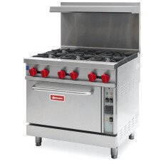 36" Wide Natural Gas Commercial Range with 6 Burners and Convection Oven 47449