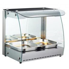 Omcan 43120 Commercial Single-Shelf Heated Display Case 22"