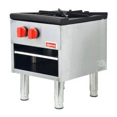 Omcan Stock Pot Stove Range Single Burner Stainless Steel Commercial Countertop 37525