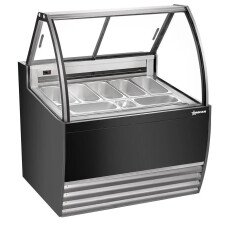 Omcan Gelato Display Showcase 41″ (Black Exterior) with 7 Pans 49006