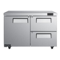 Used 48" 1 Door 2 Drawer Undercounter Refrigerator EFI CUDW2-48VC-CL