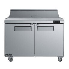 Restored Like New EFI CSDR2-48VC Refrigerated Prep Table - 2 Door - 48''