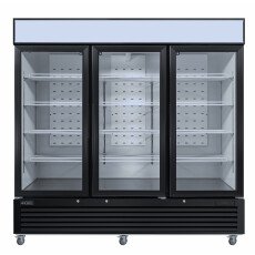 Restored Like New EFI C3-82GDVC Upright Merchandiser Cooler - 3 Glass Door - 82 Inch