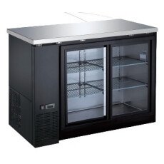 49" Sliding Glass 2 Door Back Bar Cooler CBBGDS2-48CC
