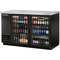 Restored Like New True TBB-2G-HC-LD Back Bar Cooler - 2 Glass Door - 59 Inch