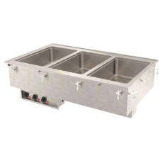 3 Well 120-volt 3000-watt modular drop-in hot well with manifold drain, thermostatic controls and Auto-Fill system 3640481