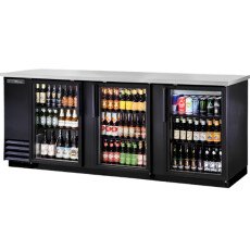 95″ 3 Door Back Bar Refrigerator True TBB-4G-HC-LD-V