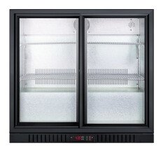 35" Back Bar Beverage Cooler with 2 sliding glass doors SCR700B
