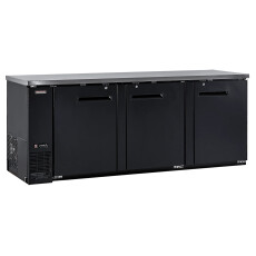90" Triple Solid Door Back Bar Cooler New Air NBB-90-SB