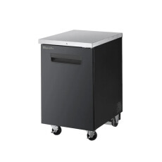 23" Back Bar Solid 1 Door Locking Cooler Blue Air BBB23-1B-HC