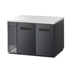 59" Back Bar Solid 2 Door Locking Cooler Blue Air BBB59-2B-HC
