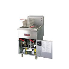 72-78 lb Natural Gas Split Tank Fryer, 4 Tube, 120,000 BTU Ikon IGF4040NG