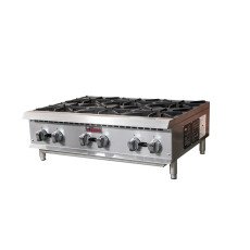 Ikon 36" 6-Burner Gas Countertop Hot Plate IHP-6-36