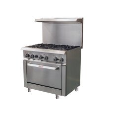 Ikon 36" Gas Range With 6 Burners and Oven IR-6-36