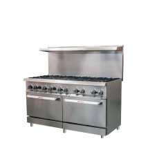 Ikon 60" Gas Range With 10 Burners and 2 Ovens IR-10-60