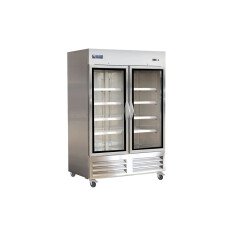 Ikon 54" Double Glass Door Bottom-Mount Reach-In Freezer IB54FG