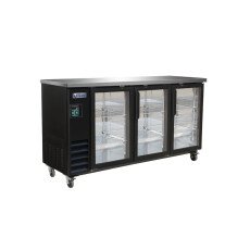 Ikon 73" Three-Door Swing Door Back Bar Cooler IBB73-3G-24