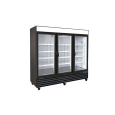 Kool-It 81" Triple Swing Glass Door Merchandiser Freezer KGF-72DV