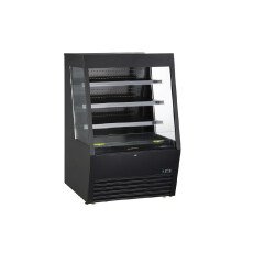 Kool-It 47" Open Air Merchandiser Refrigerator Black KOM-48XBK