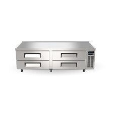 Kool-It Infinity 84" Chef Base Refrigerator With 4 Drawers KIN84CB-HC