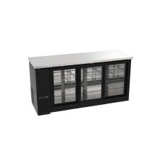 Kool-It Infinity 72" Back Bar Cooler With Sliding Doors KIN72GBBSD-HC