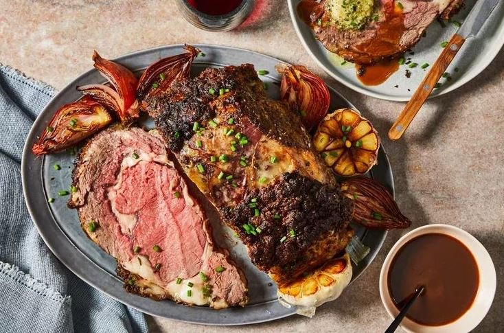 Garlic-Butter Rib Roast