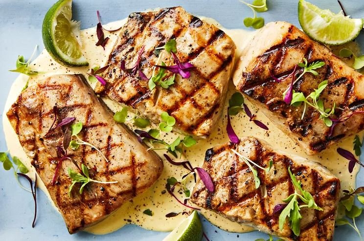 Grilled Mahi-Mahi with Lemongrass-Lime Aïoli